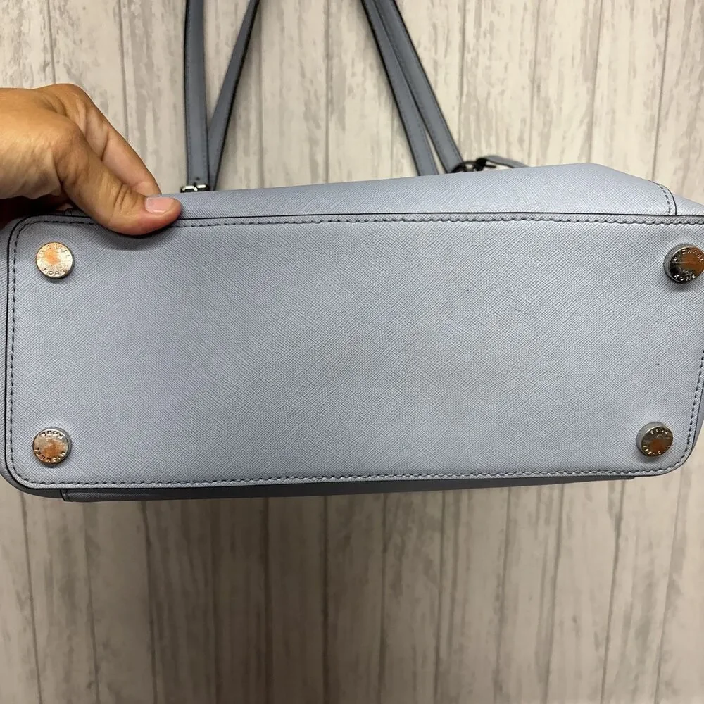 Michael Kors Blue Leather Travel Tote